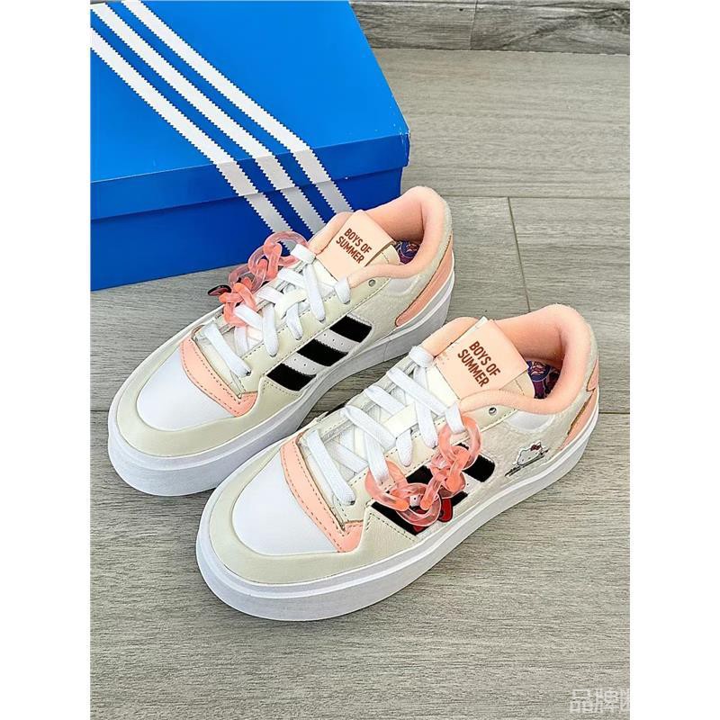 阿迪夏季新款hellokitty贝壳头经典黑白男女鞋校园情侣休闲板鞋ca
