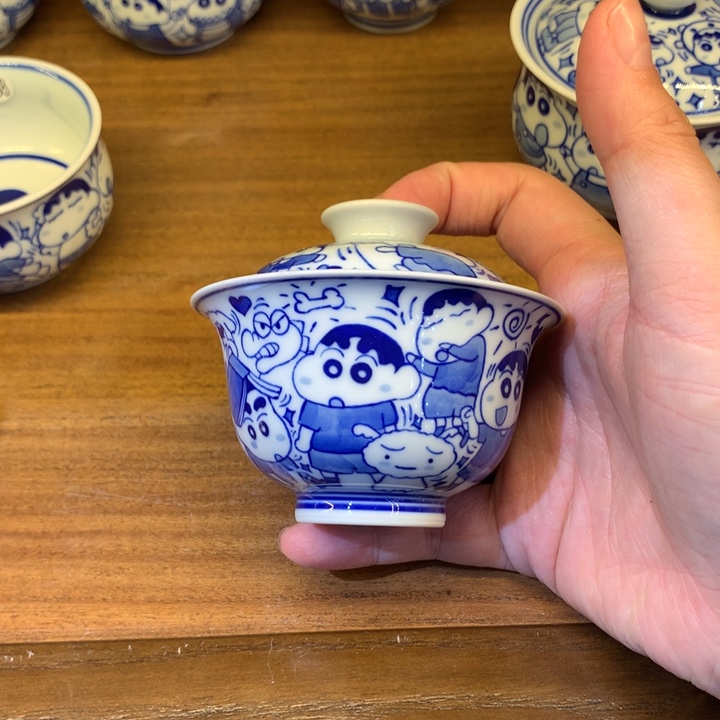 蜡笔小新两才小盖碗175号