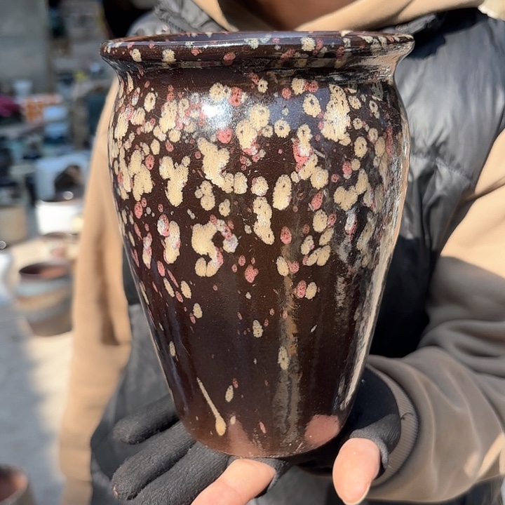 红陶彩口径13高19