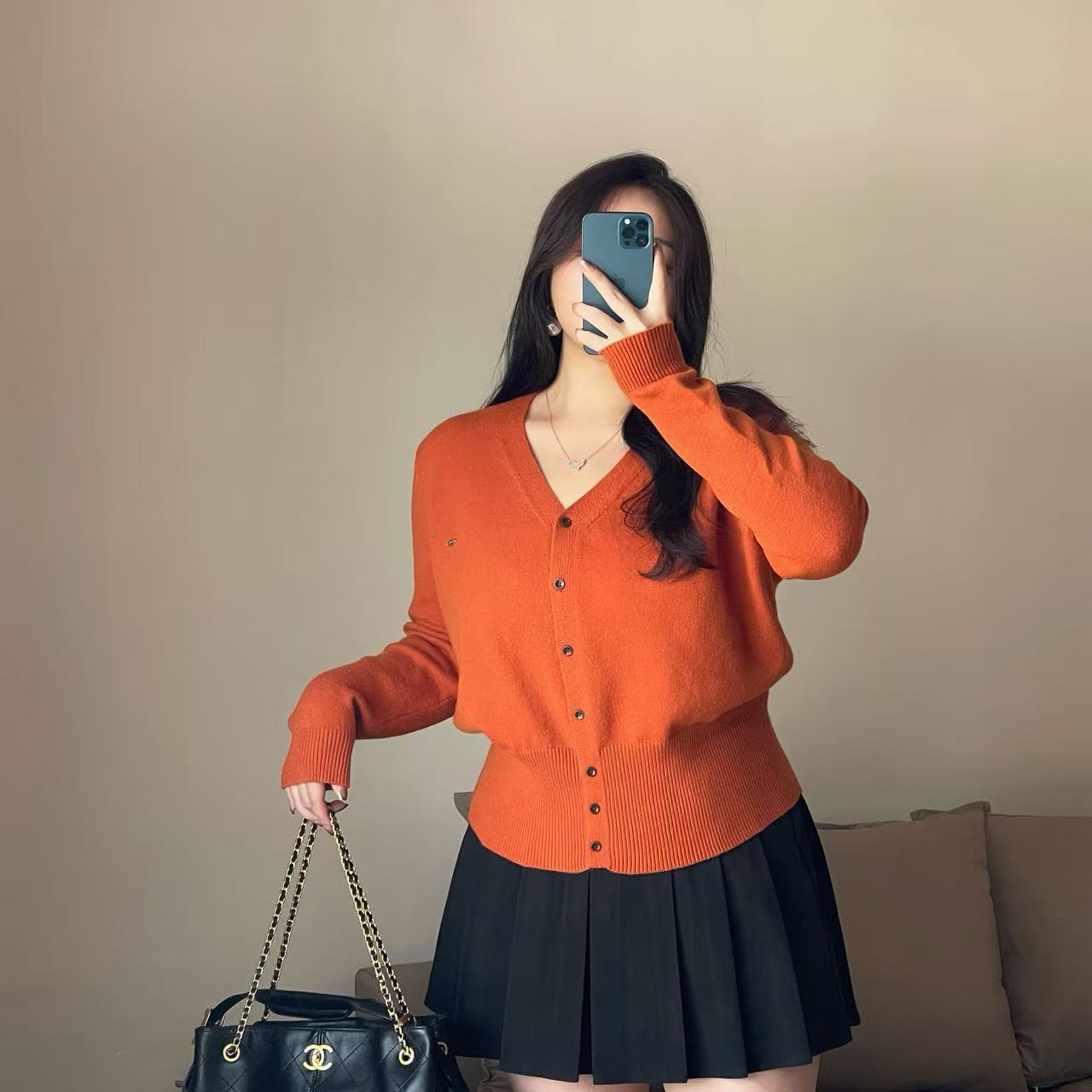 【羊毛~桑蚕丝秋日邂逅】慵懒气质毛衣开衫秋冬新款胖MM可穿D636