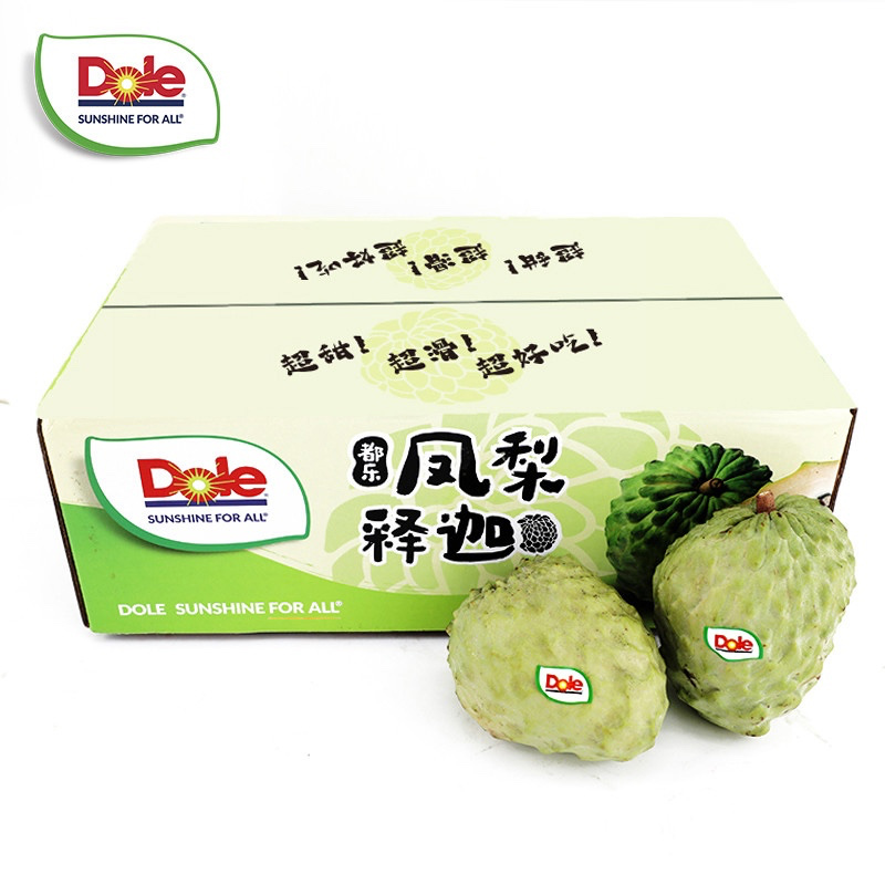 【都乐Dole】云南凤梨释迦3斤彩箱  约3-6只  单果250g+  甜糯