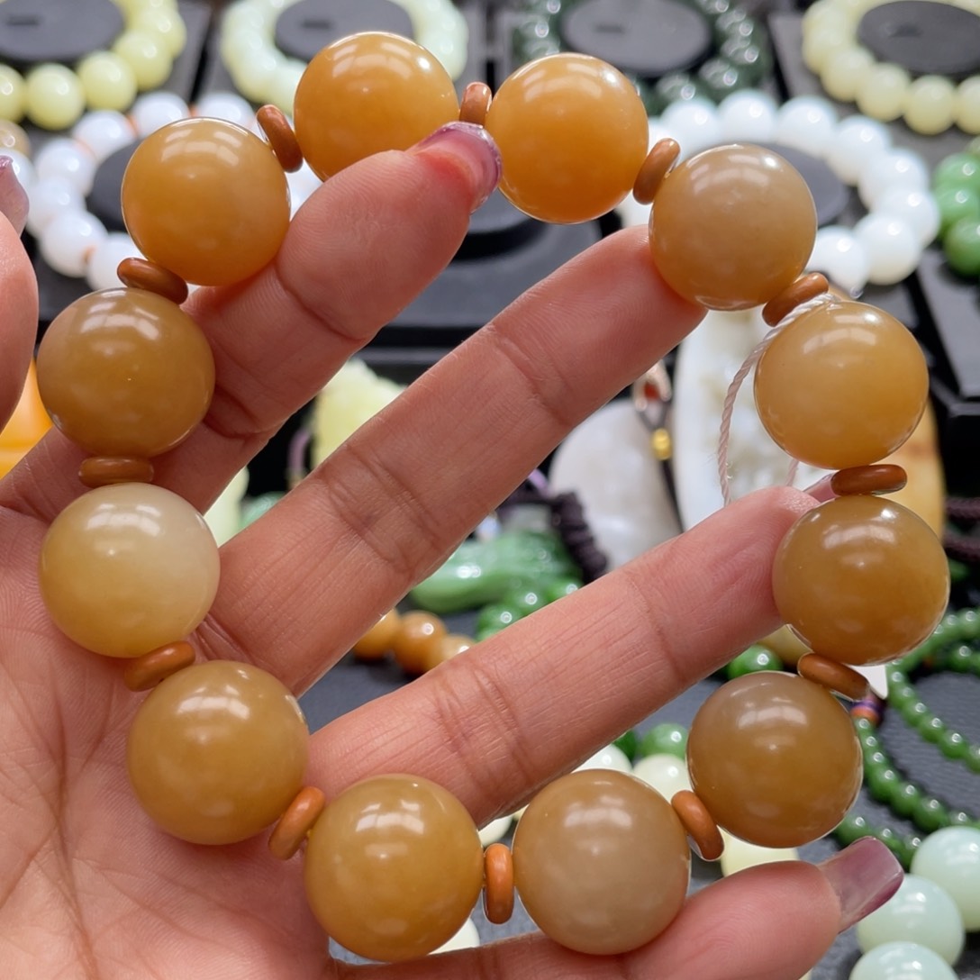 和田玉手串未镶嵌