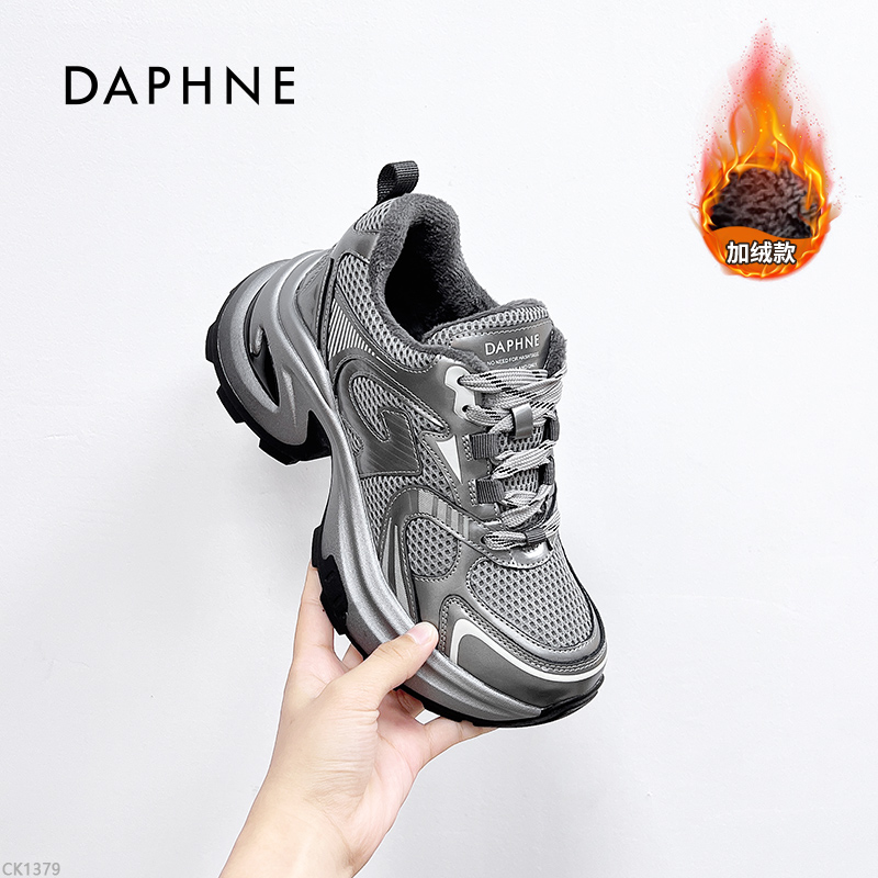 达芙妮老爹鞋女2025冬季新款时尚百搭防滑减震潮流休闲运动鞋