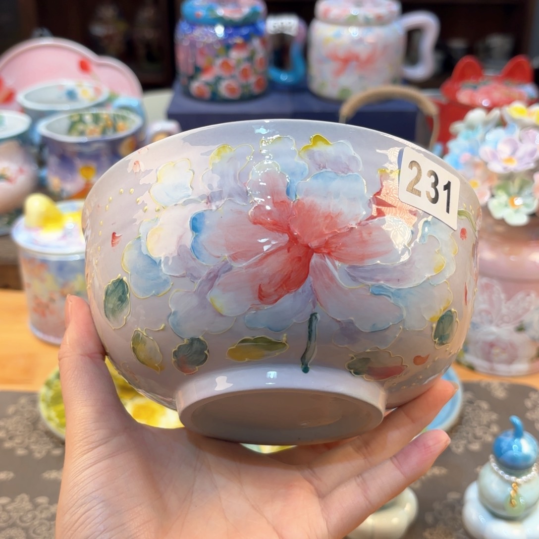 景德镇手绘高温釉下彩陶瓷茶具