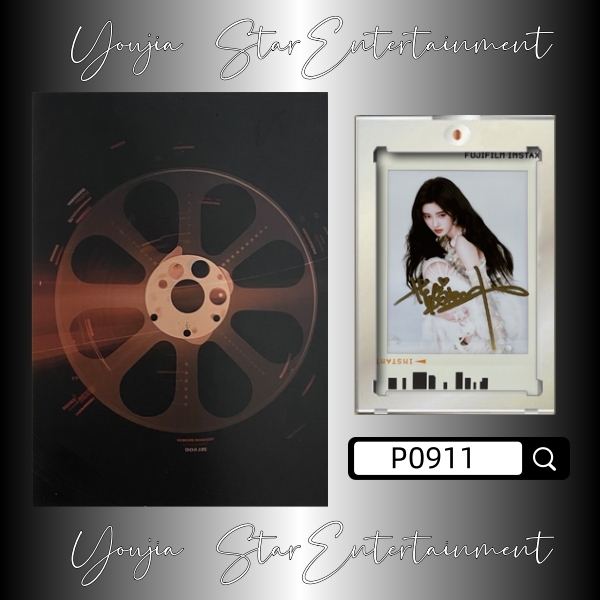 P0911【鞠婧祎】正品拍立得照片 流光边框