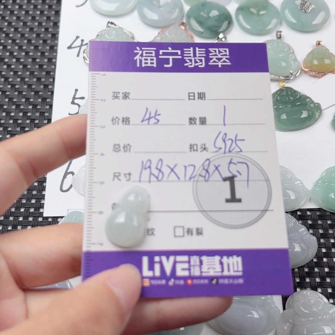 翡翠颈饰未镶嵌吊坠