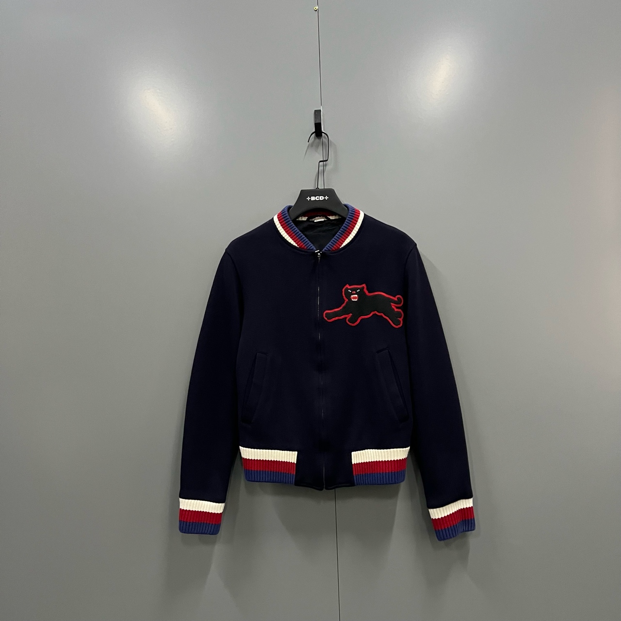 99新 GUCCI/古驰 (ll) 黑豹棒球外套 46码 bc000169