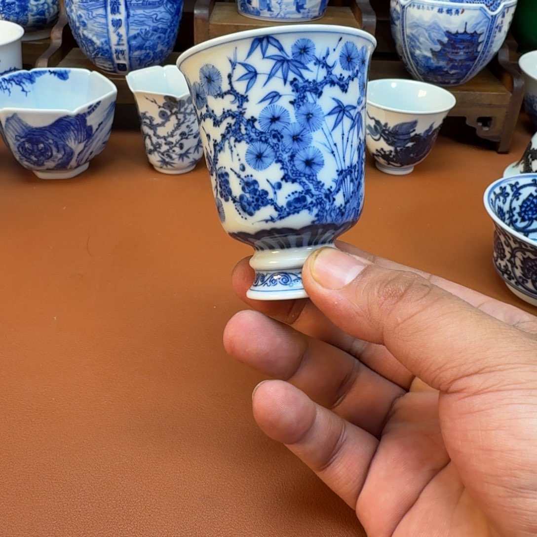 记***间杯子陶景德镇全手工手绘陶瓷