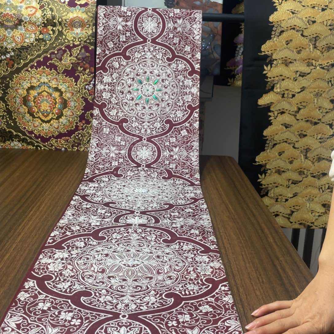 织绣42 唐锦西阵织桌旗