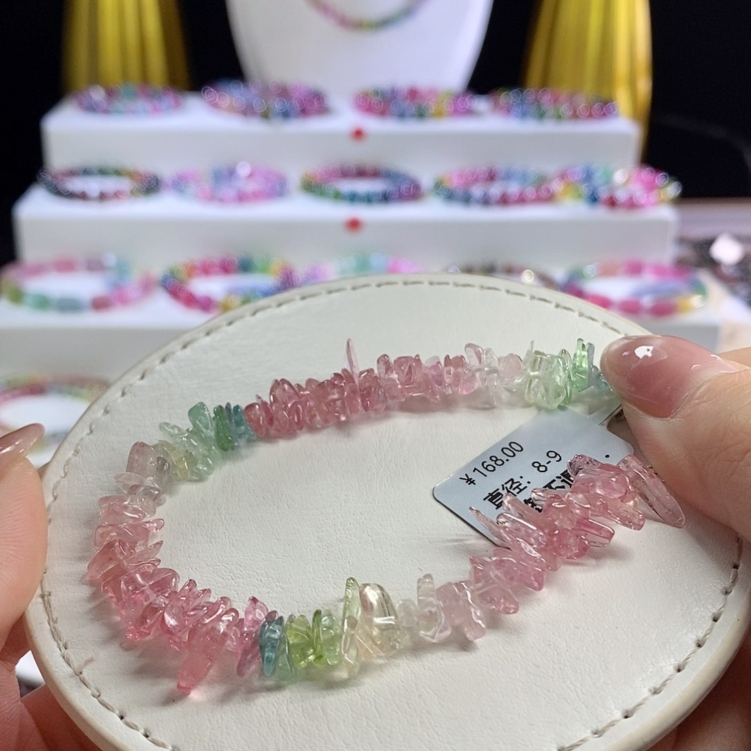 未镶嵌手链碧玺碎碎冰