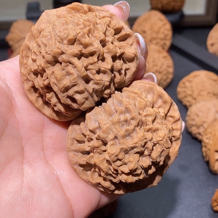 把件文玩核桃54龙鼎官帽