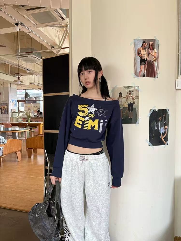 A23-4两色“星条字母”卫衣（8219）