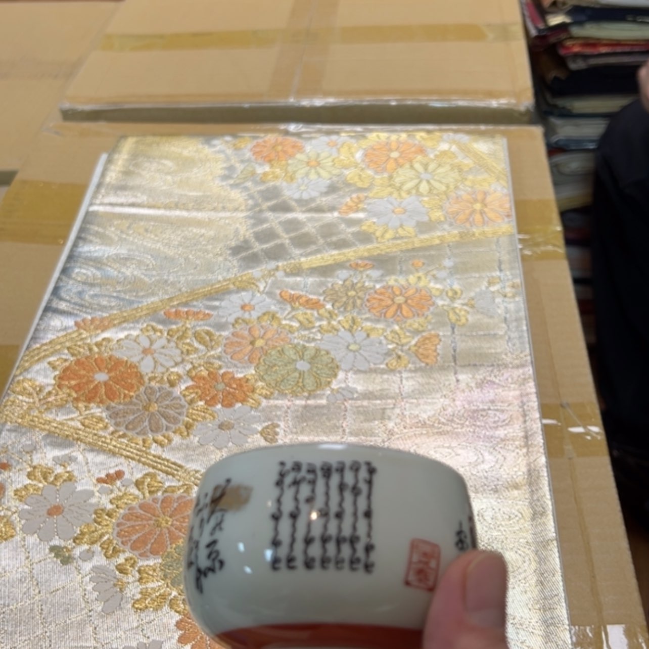 【闪购商品】缂*陶瓷马克杯带盖勺