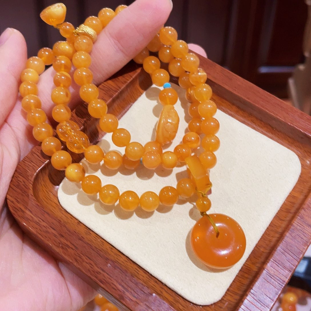 蜜蜡手链未镶嵌手串