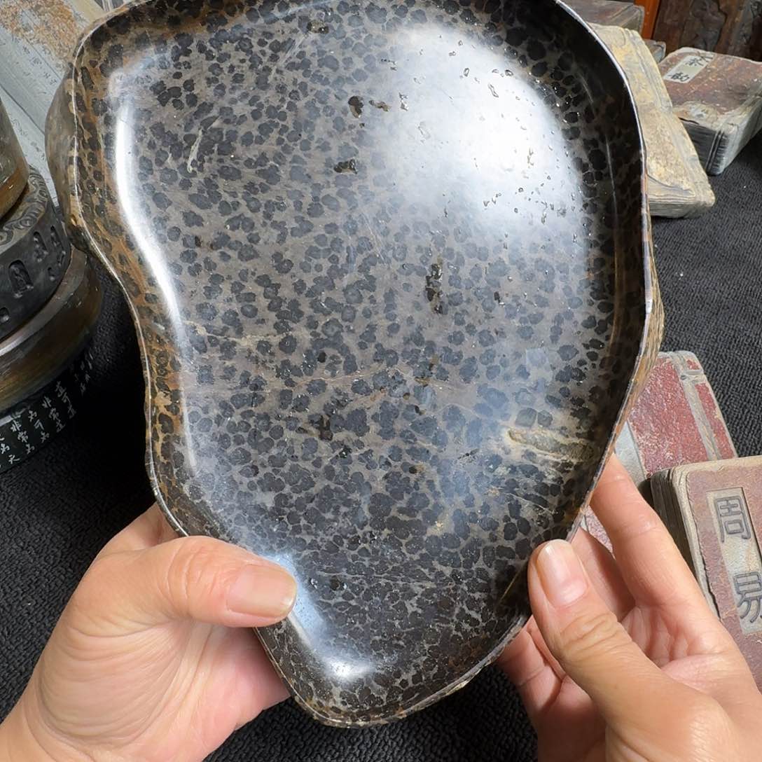 子*冰碛岩石刻干泡茶盘