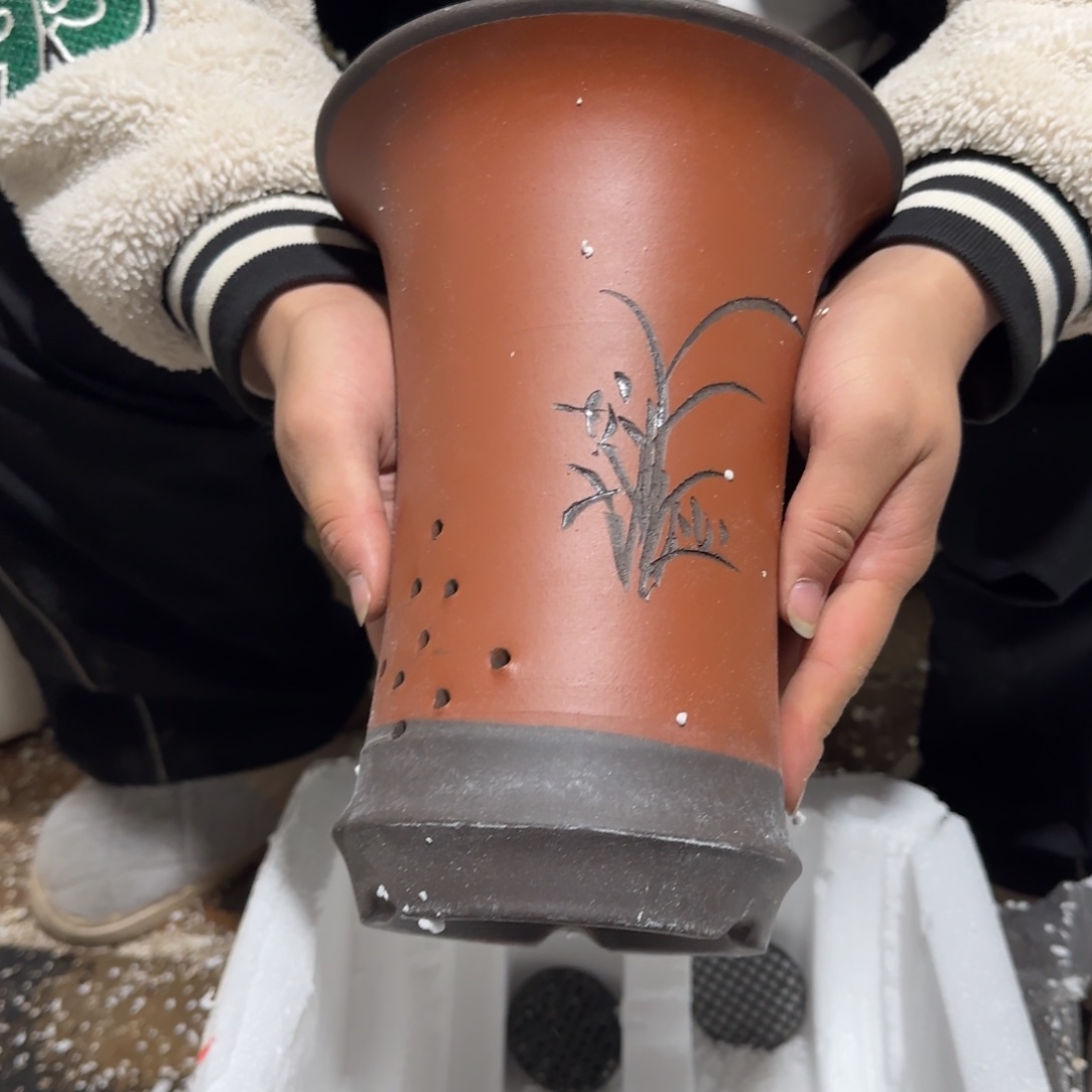 花盆紫砂瑕疵也是