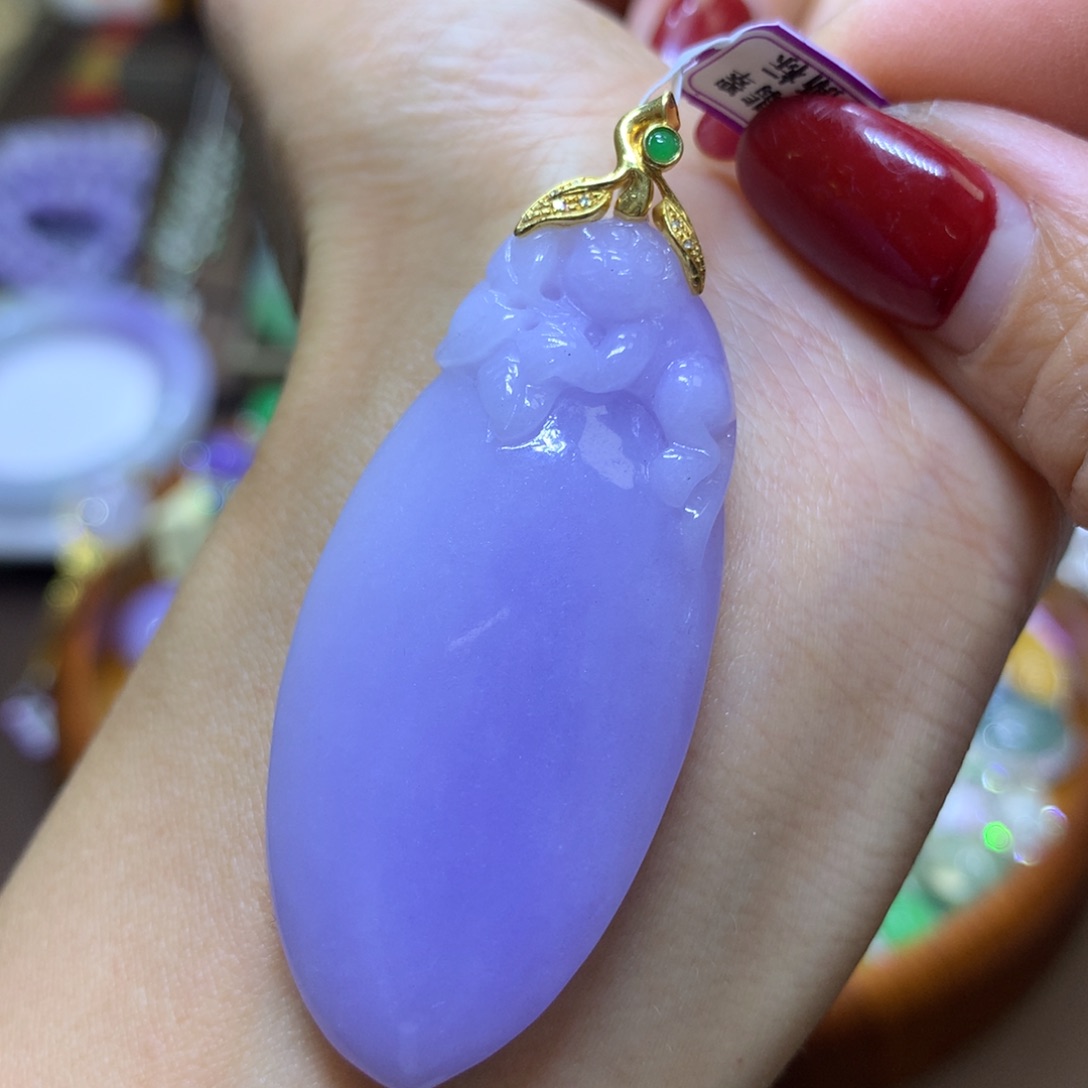 【闪购商品】翡翠颈饰18K金镶嵌翡翠