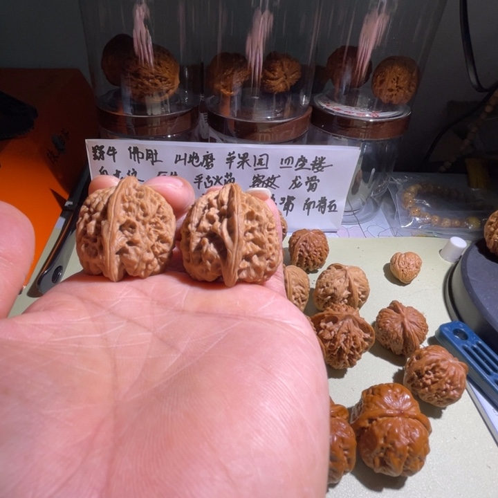 文玩核桃把件野牛19