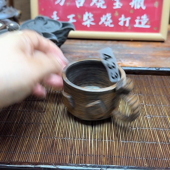 纯手工制作粗陶茶具
