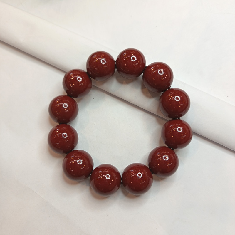 A485 朱砂单圈手串20mm