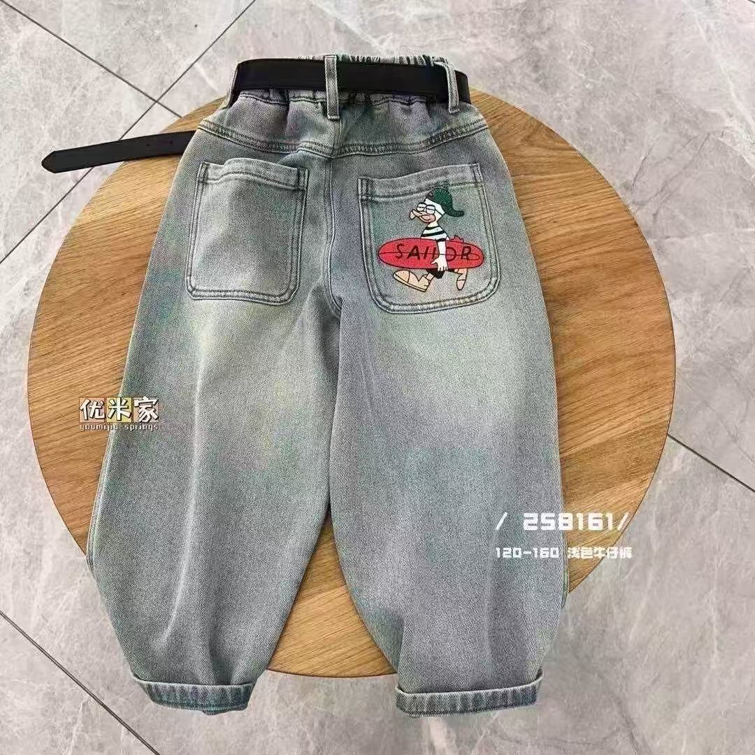 女童牛仔裤2025春秋装新款儿童春季外穿百搭长裤女孩洋气春装裤子