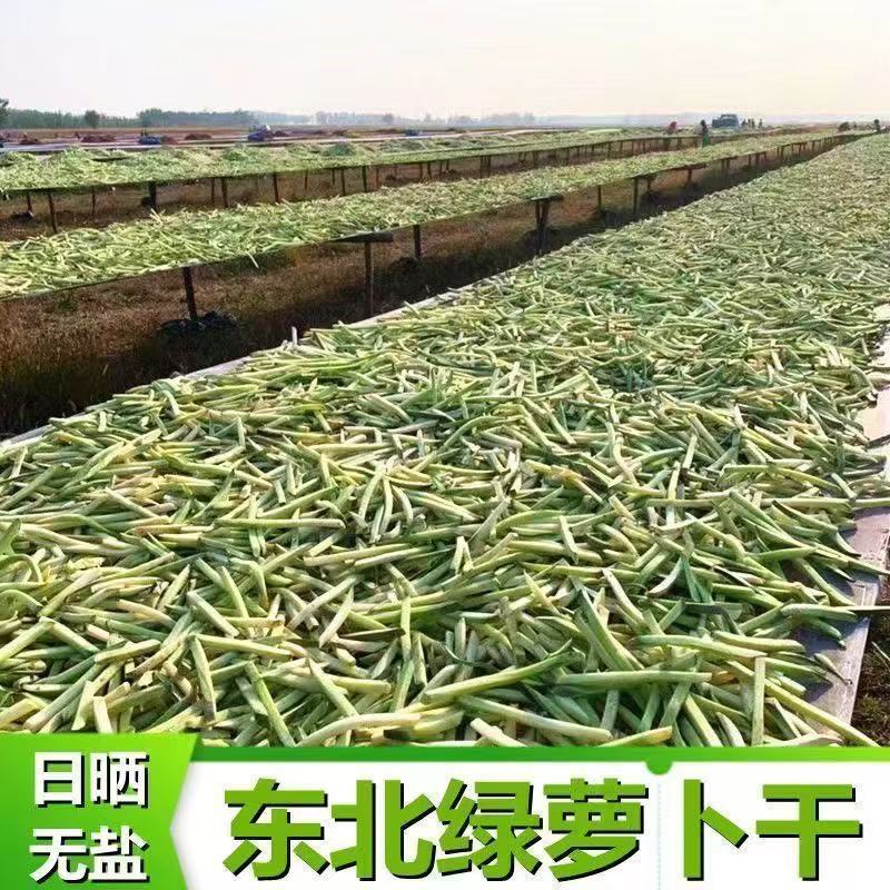 东北农家绿萝卜干无盐拌咸菜