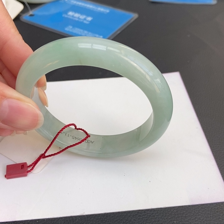 翡翠手镯未镶嵌王*福54-55正圈