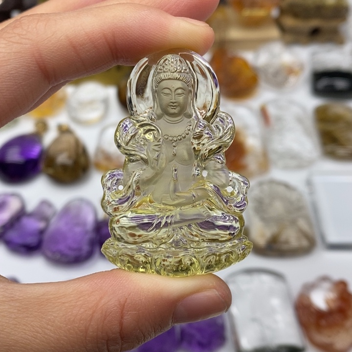 水晶颈饰未镶嵌娜定制