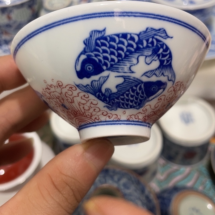 陶摆件景德镇陶瓷主人杯2233