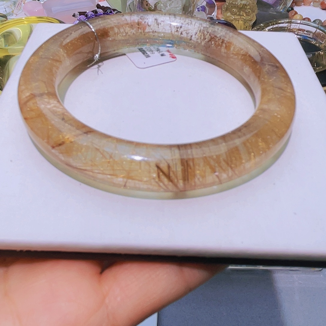 手镯未镶嵌水晶天然发晶福利款