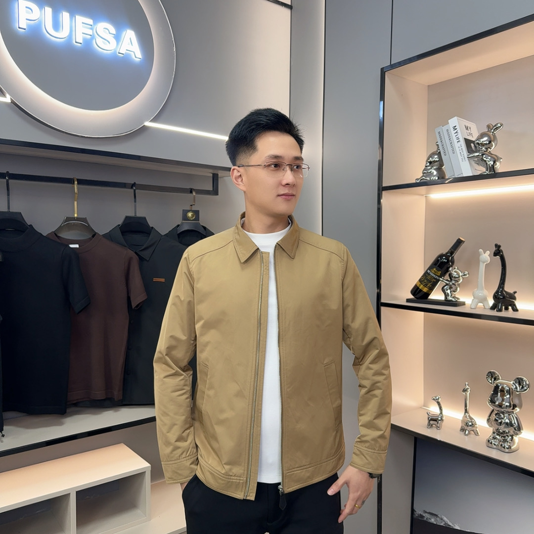 25314秋冬新款2025显瘦百搭休闲舒适保暖翻领夹克立领商务纯色