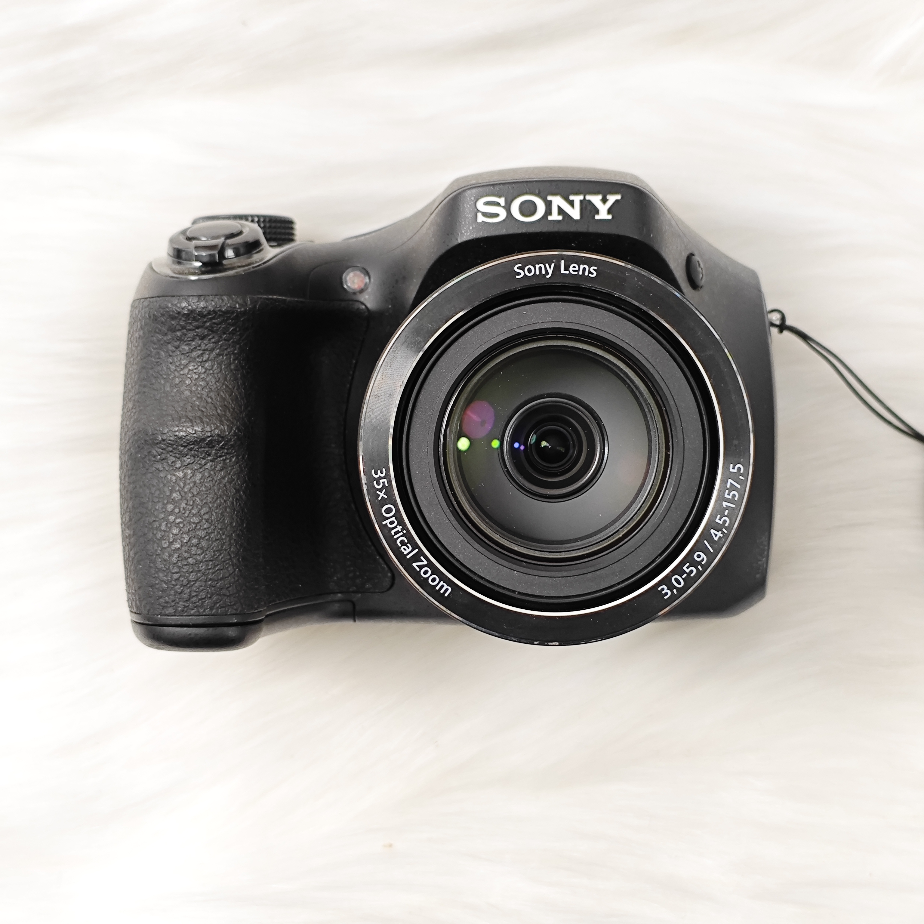 9新 Sony/索尼 h300 黑色 35倍光变 出片清晰冷白 电池盖微瑕