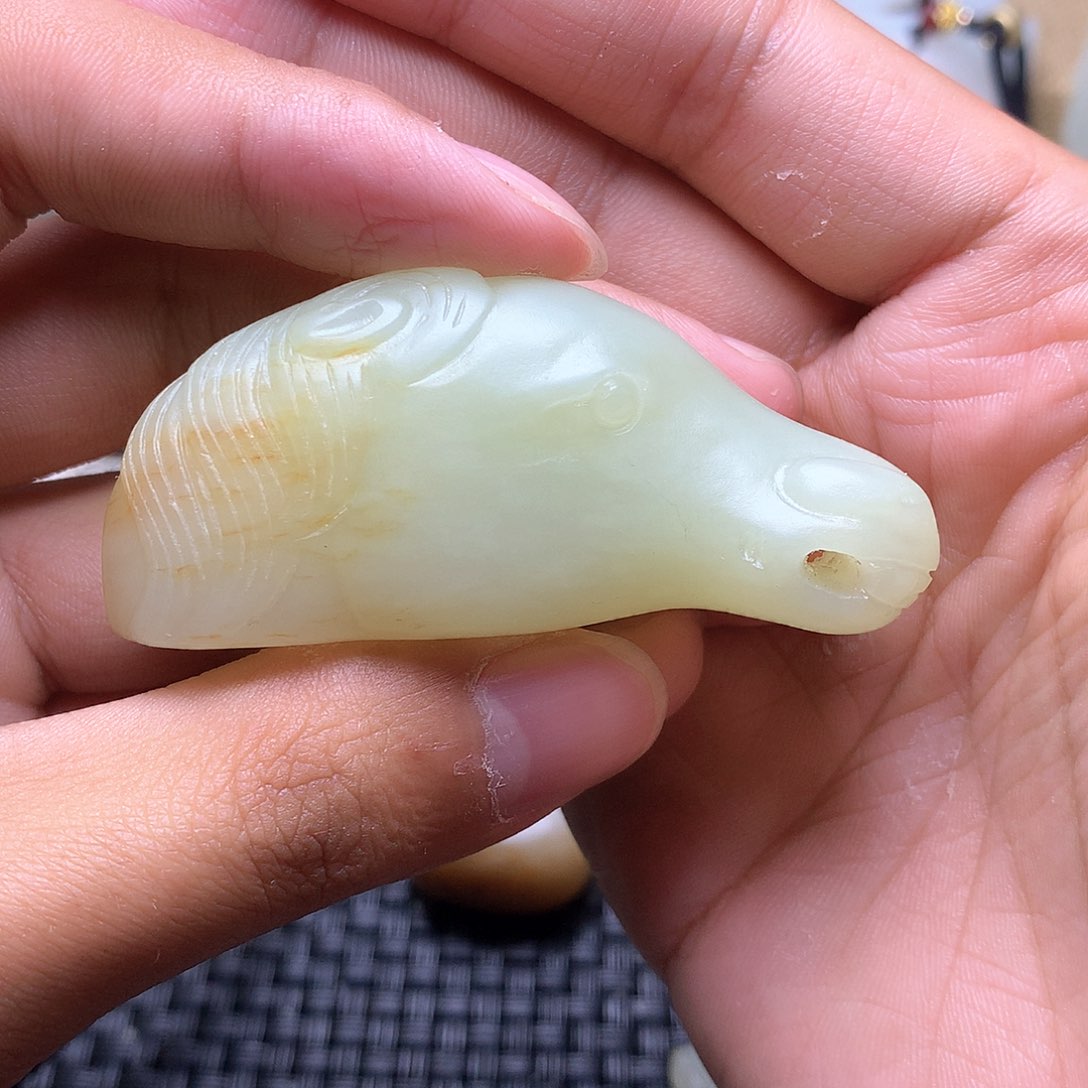 和田玉挂件未镶嵌抖****间