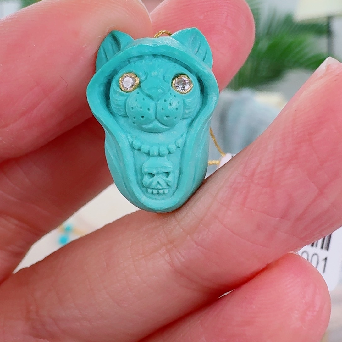 未镶嵌绿松石珠宝奇石