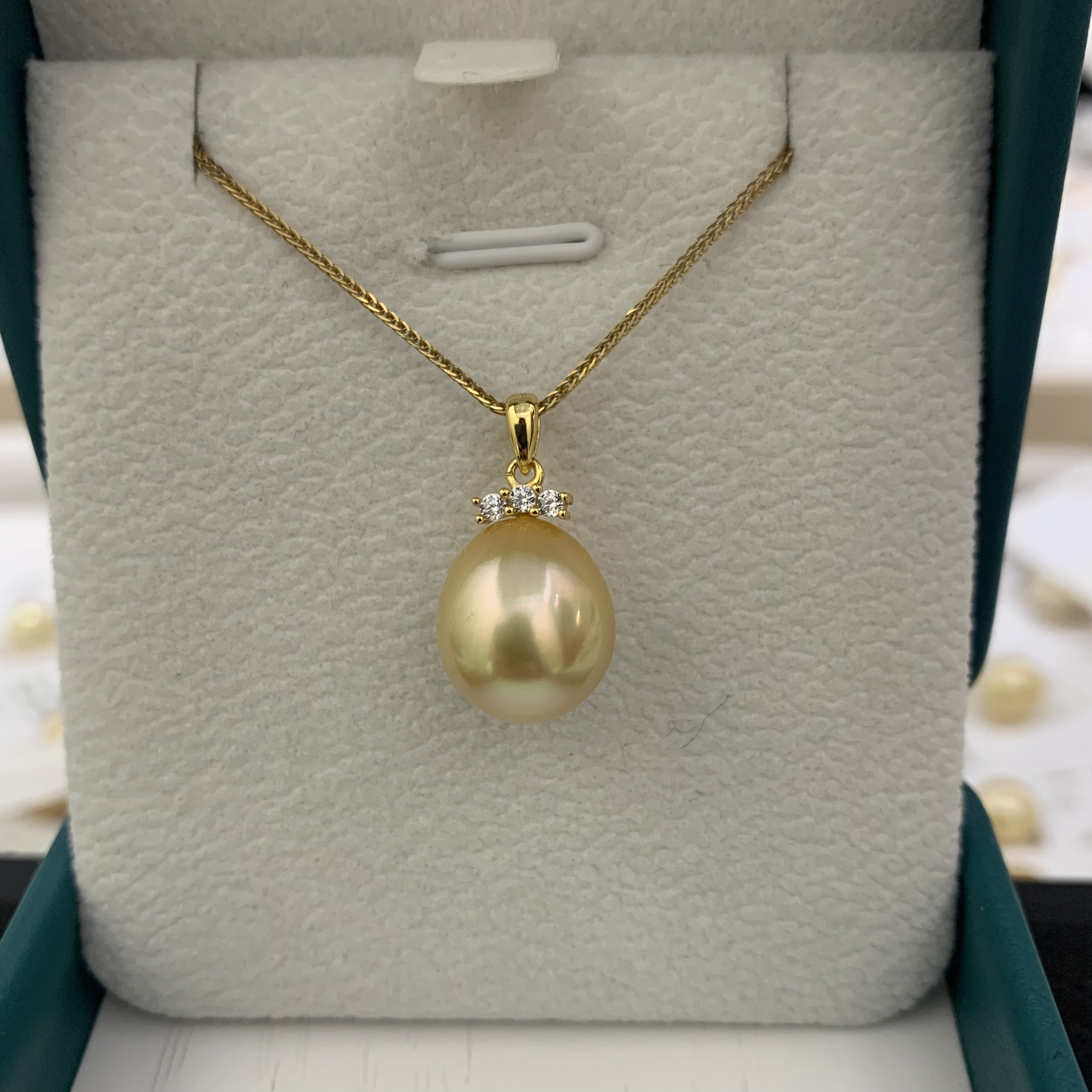 南洋金珠吊坠11-12mm925银海水珍珠吊坠(不含链)*多样性发一