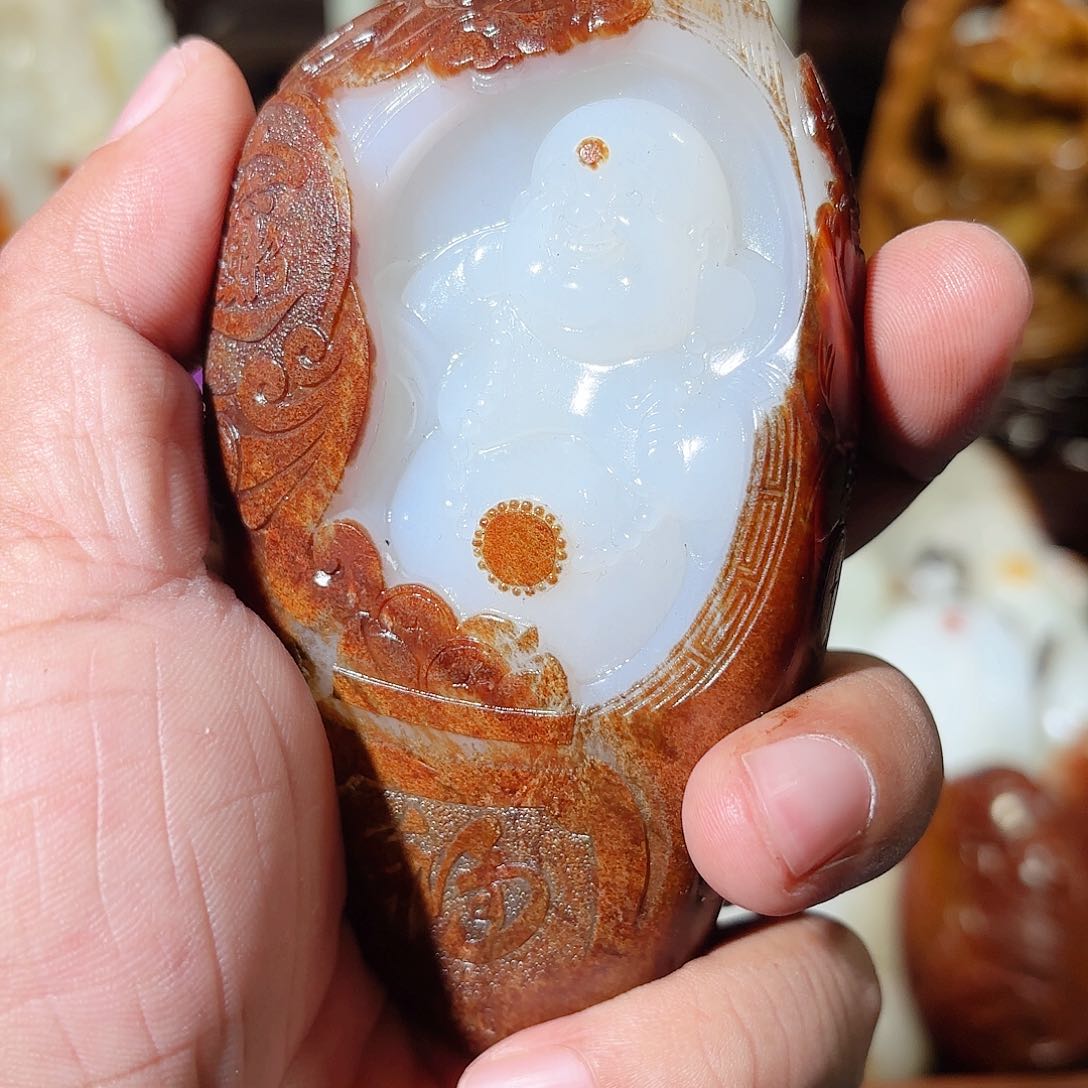 和田玉把件未镶嵌跟****0