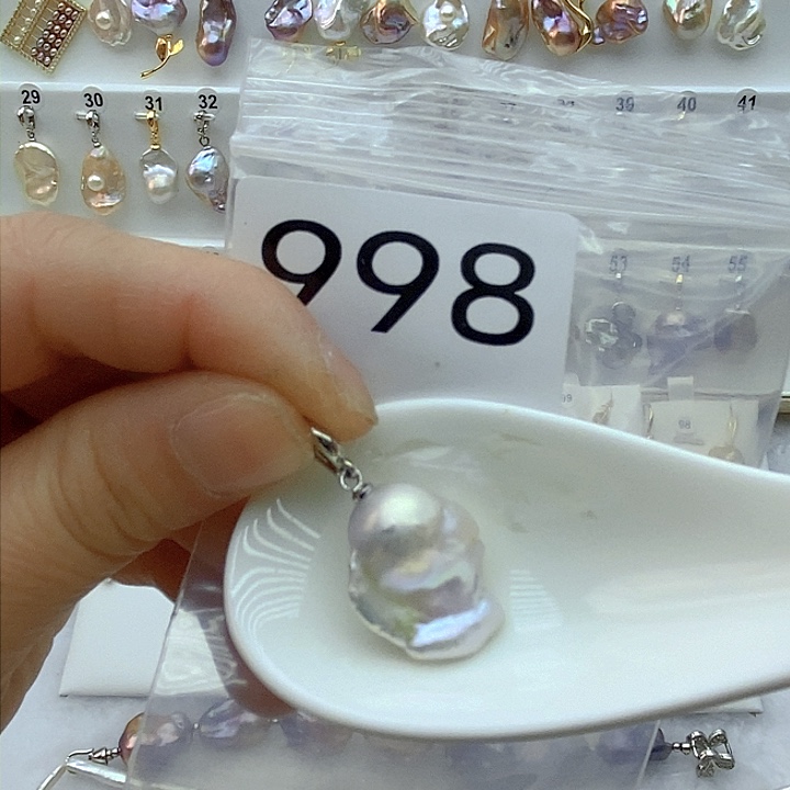 淡水珍珠颈饰银S925镶嵌