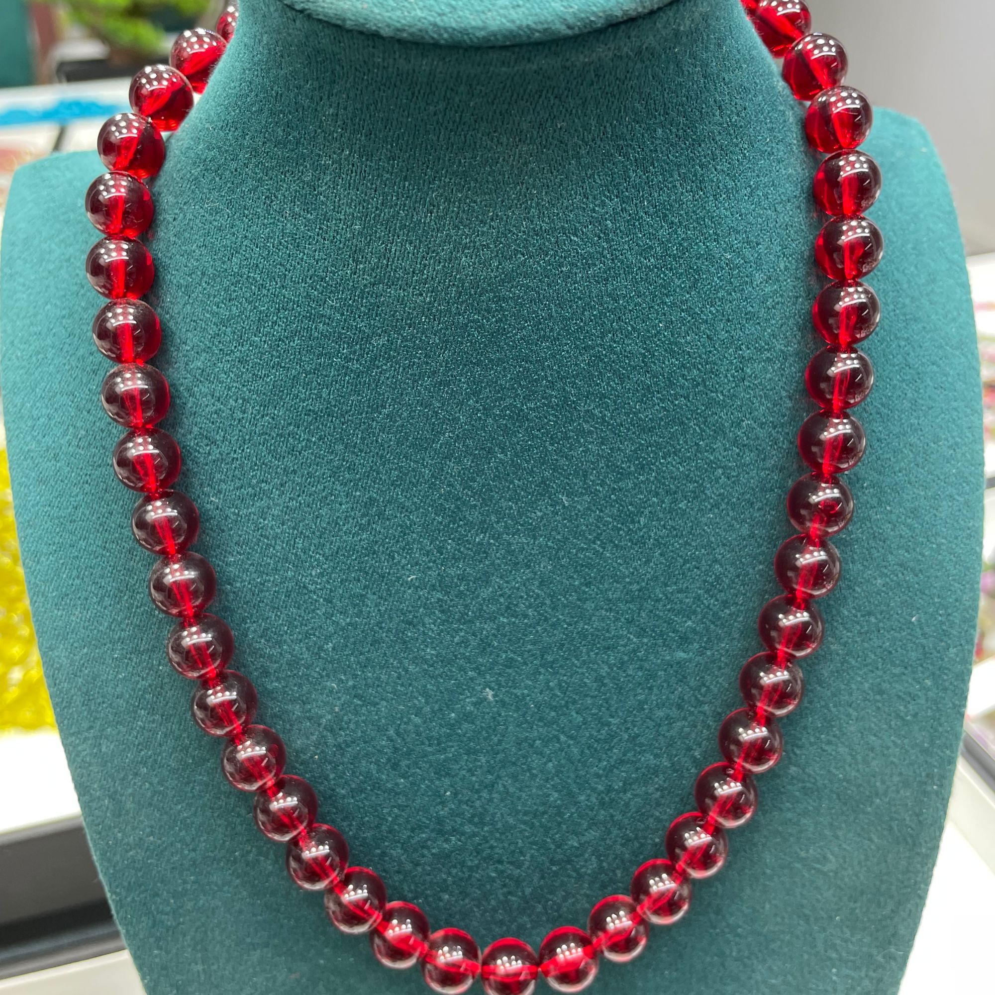 【晶来福】Z075 血珀10mm项链妈妈链