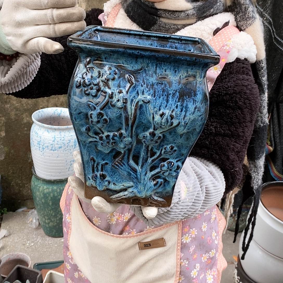 紫砂花盆正品口20高24