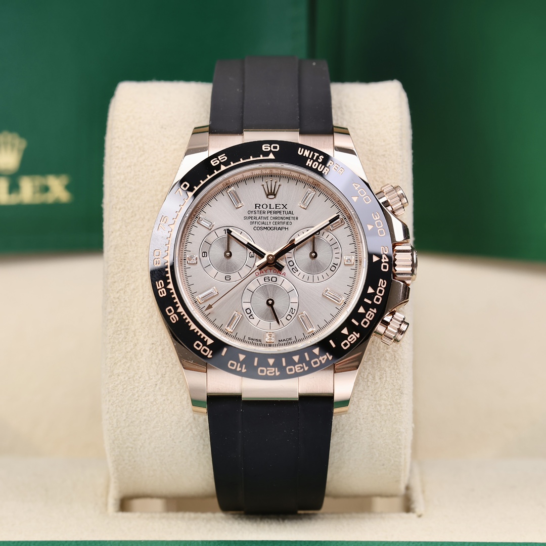 95新 Rolex/劳力士 116515 40mm 18K玫瑰金带钻刻 2023年5月保卡