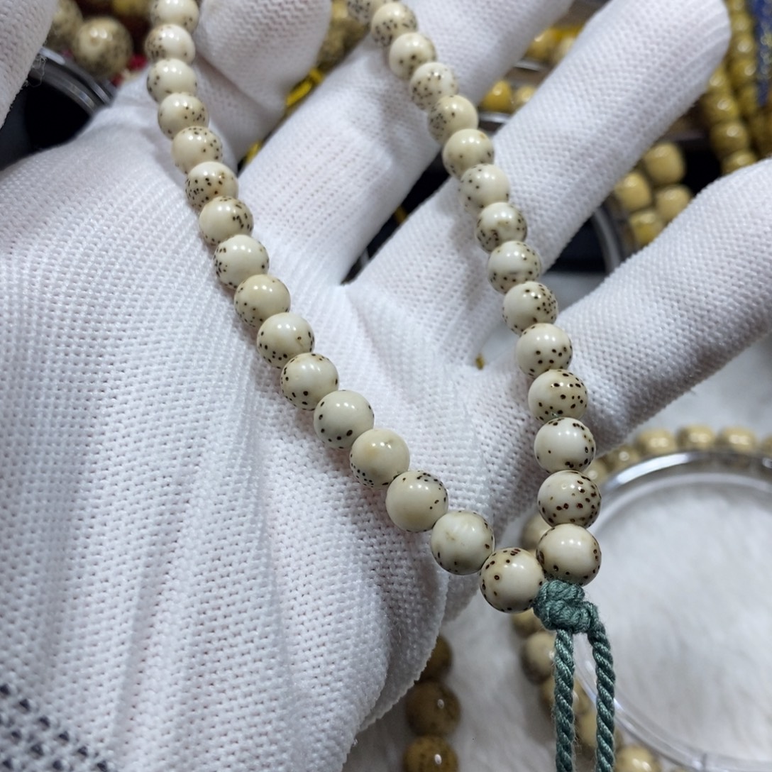 手串星月菩提瓷白7圆