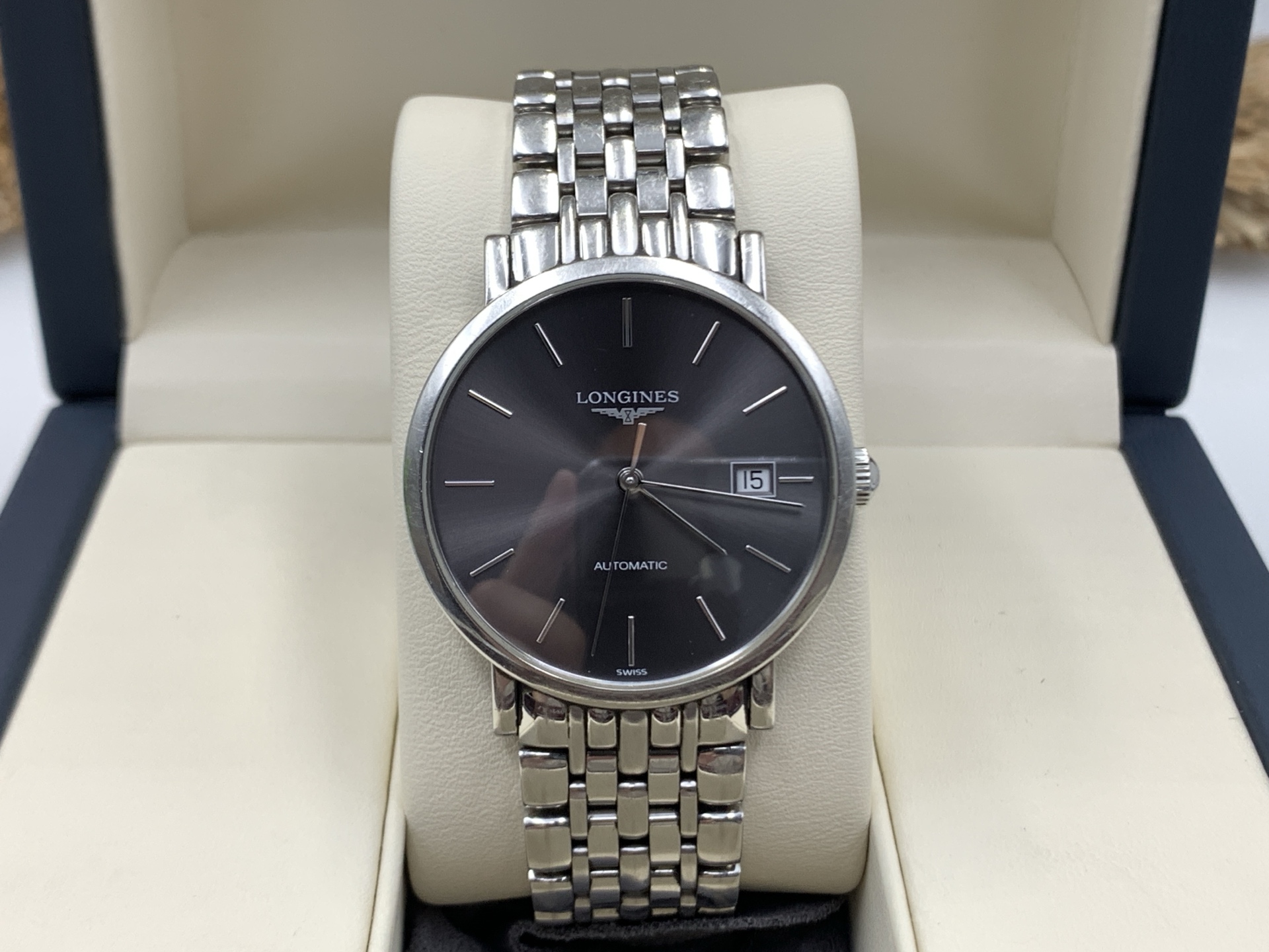 99新 Longines/浪琴 博雅系列自动腕表L4.810.4.72.6表径37