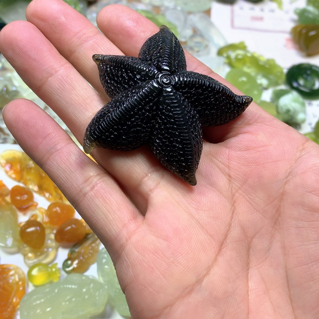 岫玉颈饰未镶嵌海星