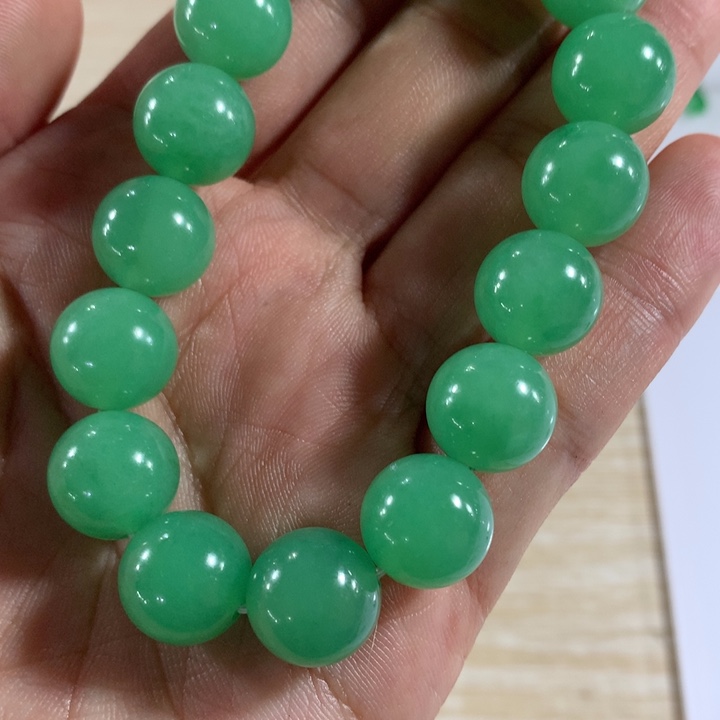 定制翡翠未镶嵌天然翡翠手串卡11.9手串定金