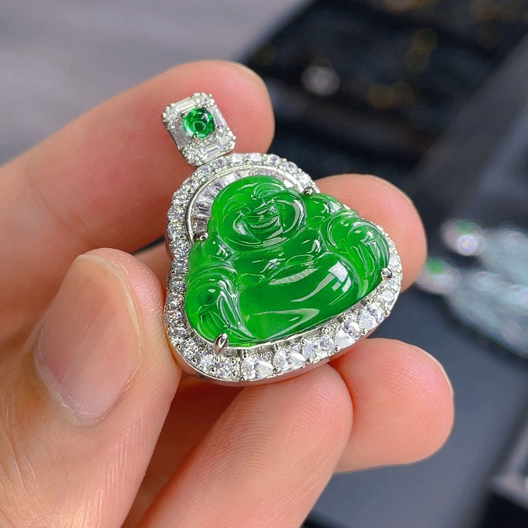 翡翠未镶嵌吊坠(不含链)