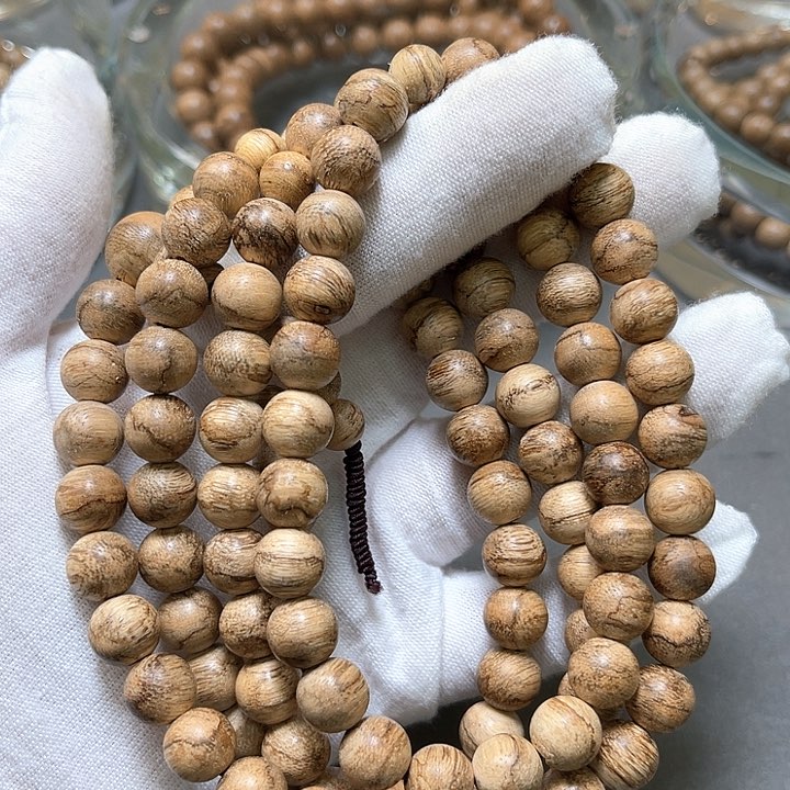 沉香手串达拉干虎斑风化老料88mm24克➕