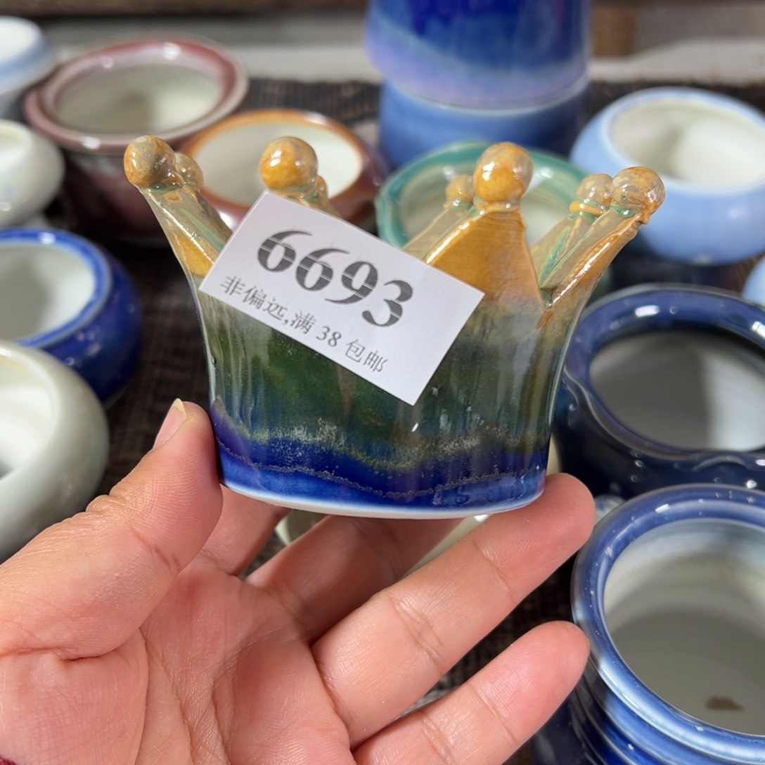 陶瓷景德镇手工花盆