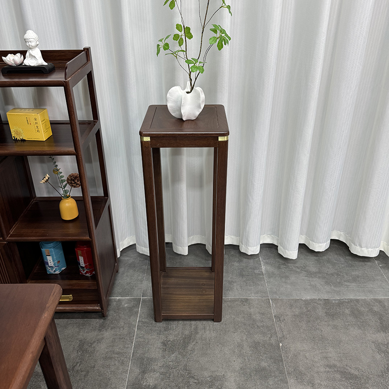 中式花架子客厅落地式置物架阳台多层实木花台室内盆景植物摆放架