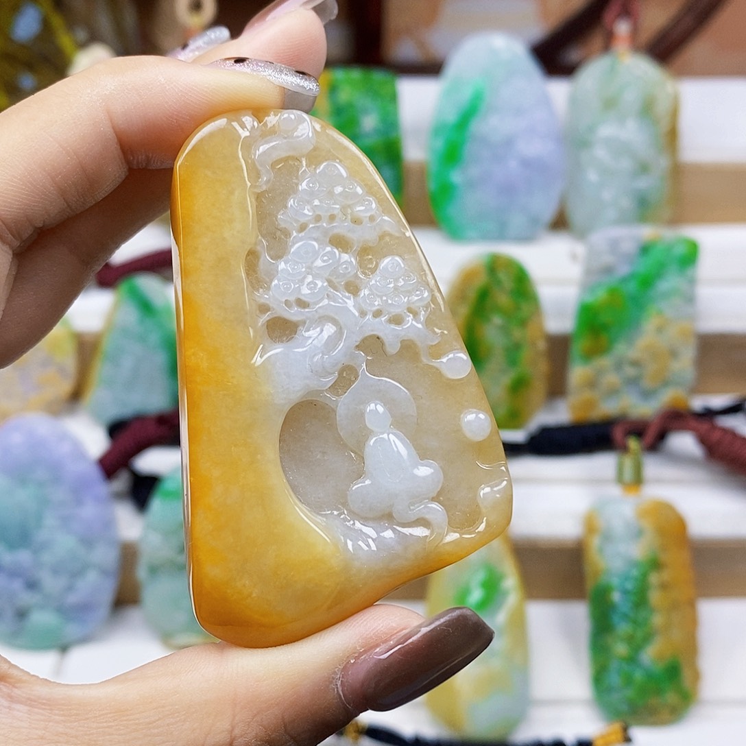 定制翡翠未镶嵌天然翡翠A货