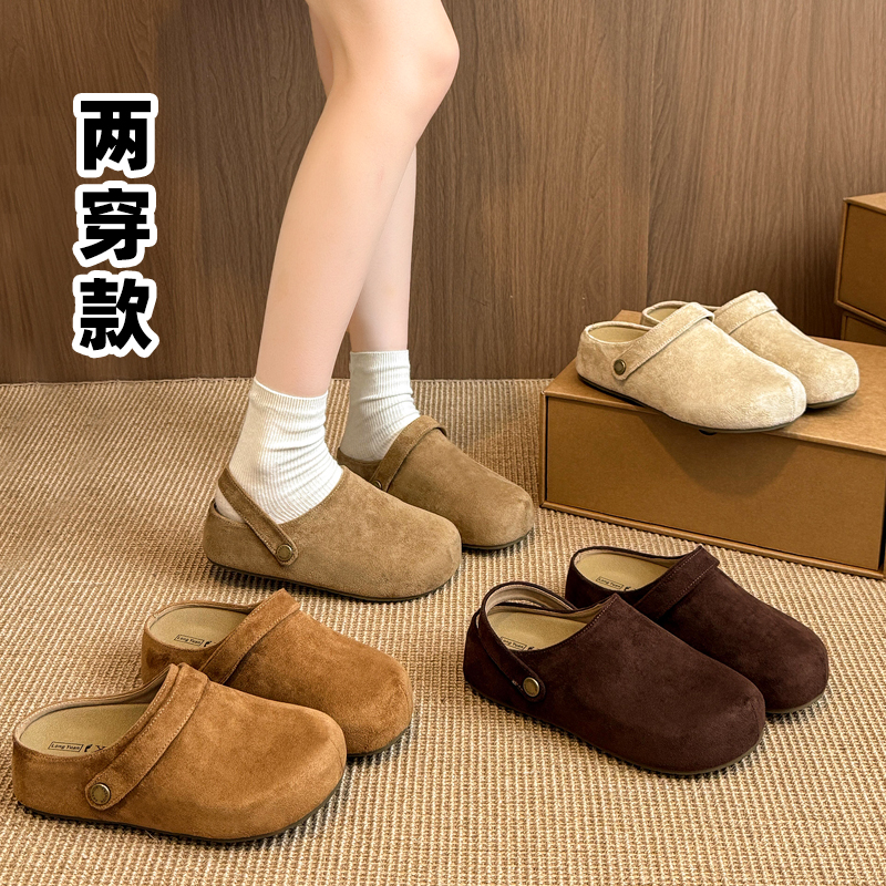 两穿勃肯鞋女士款2025新款爆款今年流行鞋子半拖女鞋外穿漂亮拖鞋